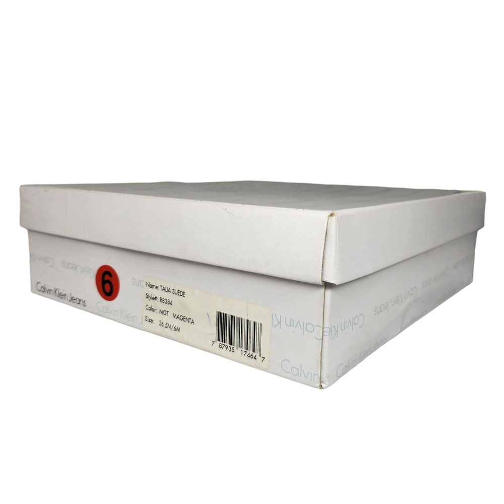 Calvin Klein Shoes Womens 5.5 6 Purple Platform Heels Chunky Suede Groovy Funky - Picture 11 of 11